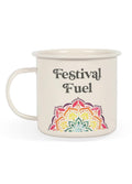 Mandala Enamel Mug | White-Image 2