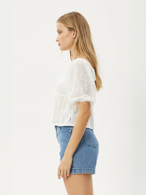 Marlow - Recycled Tie Front Top