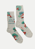 Men's Socks- Yeah, I'm Old | Grey-Image 1