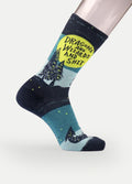 Men's Socks - Dragons & Wizards & Shit | Blue-Image 2