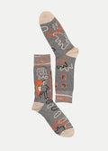 Mens Socks - Here Comes Cool Dad | Grey-Image 1