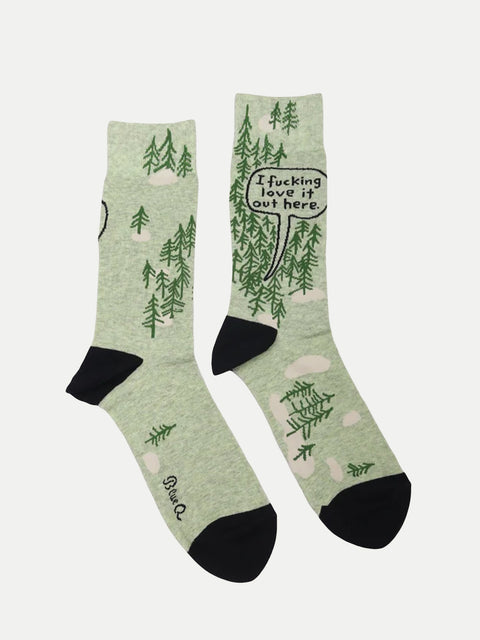 Mens Socks - I Fucking Love It Out Here