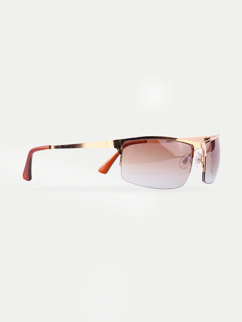 Metal Wrap Visor Sunglasses