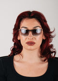 Metal Wrap Visor Sunglasses | Gold-Image 4