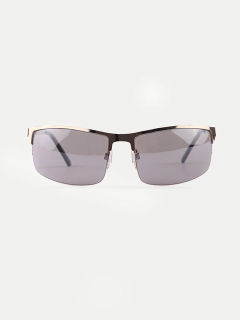 Metal Wrap Visor Sunglasses