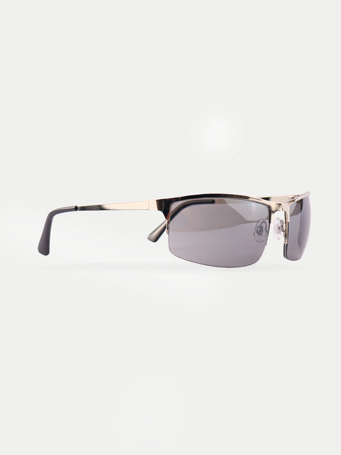 Metal Wrap Visor Sunglasses