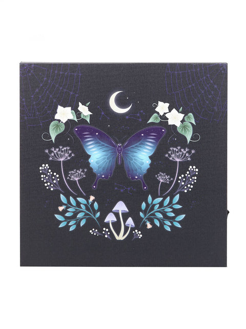 Midnight Moth Light Up Canvas