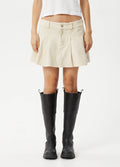 Mika - Recycled Pleat Mini Skirt | Sand-Image 6
