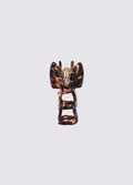 Mini Wave Eco Hair Claw | Rainbow Tortoiseshell-Image 3