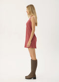 Montana - Halter Mini Dress | Rose Check-Image 3