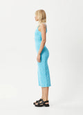 Moon - Hemp Terry Maxi Dress | Blue Daisy-Image 2