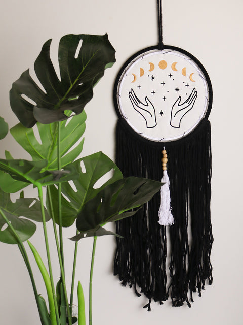 Moon Phases Macrame Wall Hanging