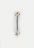 Multi Gem Barbell 14G | Aurora Borealis-Image 1