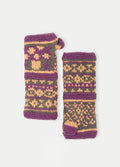 Mushroom Wool Knit Armwarmer | Purple-Image 1