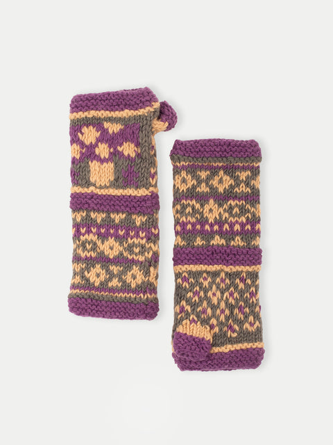 Mushroom Wool Knit Armwarmer