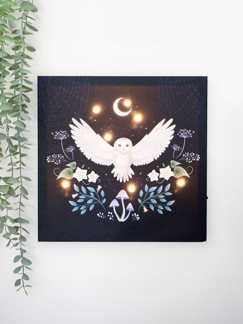 Night Owl Light Up Canvas
