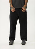 Ninety Eights - Recycled Baggy Elastic Waist Pant | Black-Image 1