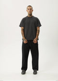 Ninety Eights - Recycled Baggy Elastic Waist Pant | Black-Image 6