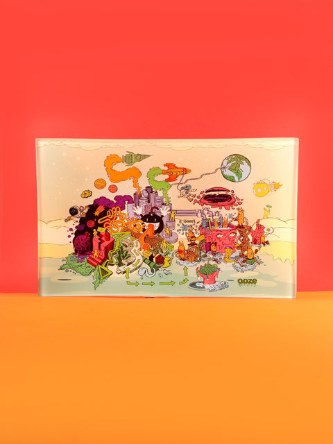 Ooze Imaginarium - Glass Rolling Tray Medium