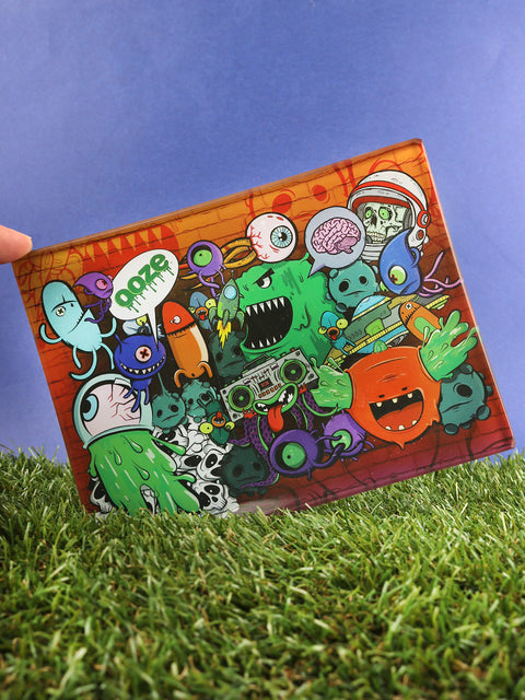 Ooze Monstrosity - Glass Rolling Tray Small