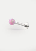 Opal Ball Flatback Barbell 16G | Purple-Image 1