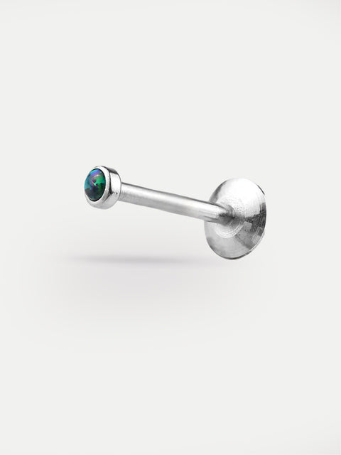 Opal Flatback Barbell 16G