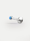 Opal Flatback Barbell 16G | Blue-Image 1