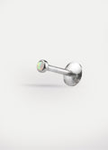 Opal Flatback Barbell 16G | White-Image 1