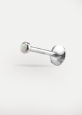 Opal Flatback Barbell 16G | White-Image 2