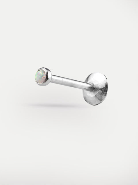 Opal Flatback Barbell 16G