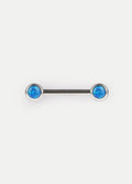Opal Nipple Barbell 14G | Blue-Image 1