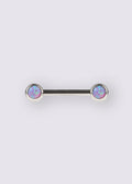 Opal Nipple Barbell 14G | Pink-Image 1