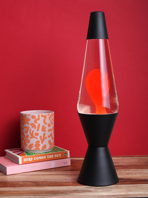 Liquid Lamp Black / Clear / Orange