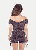 Organic Cotton Crop Tee | Mushroom Wave-Image 3