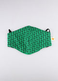 Organic Cotton Face Mask | Green Squiggle-Image 1