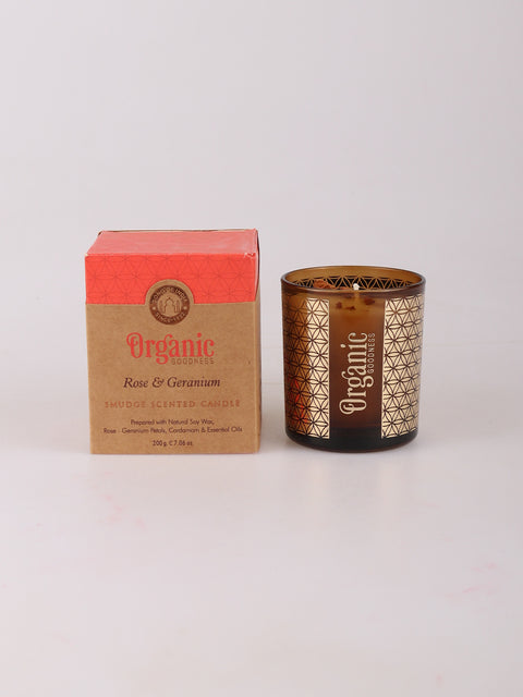 Organic Goodness Candle Rose & Geranium
