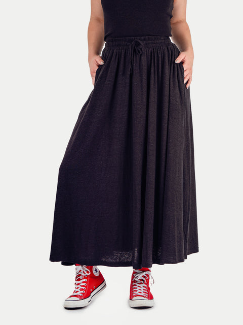 Organic Hemp Bamboo Maxi Skirt