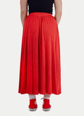 Organic Hemp Bamboo Maxi Skirt | Tomato-Image 3