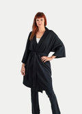 Organic Hemp Kimono Robe | Black-Image 3