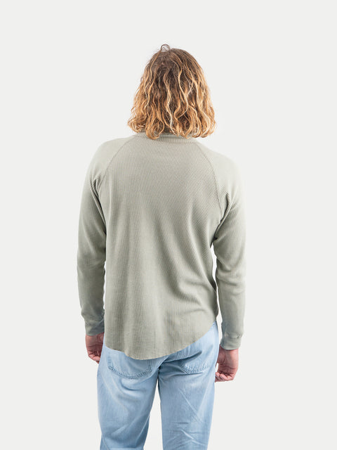 Organic Hemp Waffle Relaxed Turtleneck