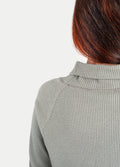 Organic Hemp Waffle Relaxed Turtleneck | Sage-Image 6