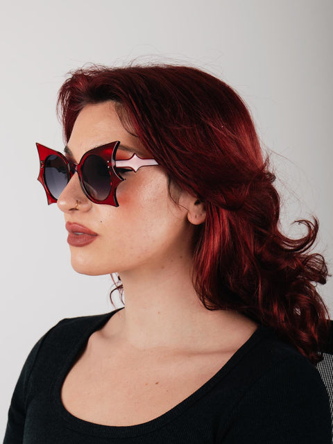 Oversized Bat Wing Sunglasses