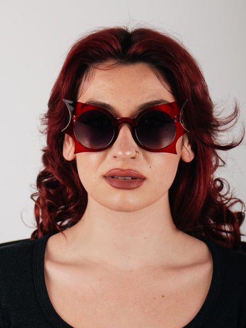 Oversized Bat Wing Sunglasses