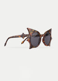 Oversized Bat Wing Sunglasses | Tortoiseshell-Image 3