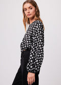 Pascale - Hemp Cropped Long Sleeve Top | Black-Image 4