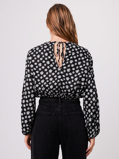 Pascale - Hemp Cropped Long Sleeve Top