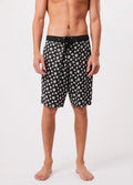Pascale - Hemp Fixed Waist Boardshorts | Black-Image 2