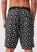 Pascale - Hemp Fixed Waist Boardshorts | Black-Image 5
