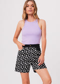 Pascale Shelby - Hemp High Waisted Shorts | Black-Image 1