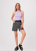 Pascale Shelby - Hemp High Waisted Shorts | Black-Image 2